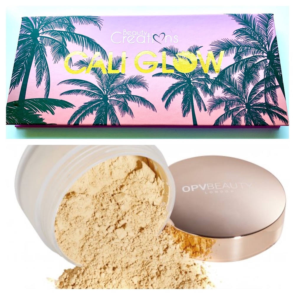 NEW Lot of 2 OPV Beauty Medium Loose Setting Powder & Beauty Creations Cali Glow